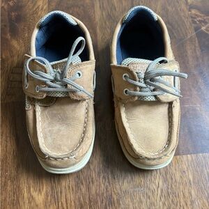 Sperry Kids Topsider Boat Shoes Tan 11.5